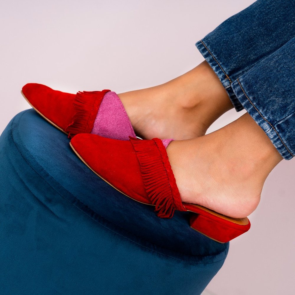 Bossa Mules Red